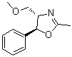 structure of CAS# 52075-14-6, (4S,5S)-4-甲氧基甲基-2-甲基-5-苯基-2-恶唑啉