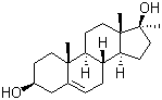 CAS # 521-10-8, Methandriol, Methylandrostenediol, 17a-Methyl-3b,17b-dihydroxy-5-androstene