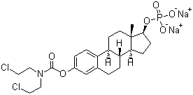 structure of CAS# 52205-73-9, Estramustine phosphate sodium