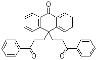 CAS # 52236-44-9, 10,10-Bis(3-oxo-3-phenylpropyl)-9(10H)-anthracenone, NSC 507485