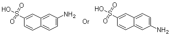 CAS 登录号：52365-47-6, 6(or 7)-氨基-2-萘磺酸