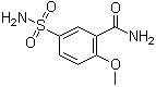 structure of CAS# 52395-25-2, 2-甲氧基-5-氨基磺酰基苯甲酰胺