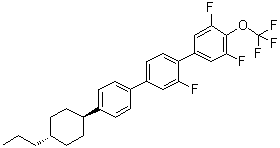 CAS # 524709-77-1, 2',3,5-Trifluoro-4''-(trans-4-propylcyclohexyl)-4-(trifluoromethoxy)-1,1':4',1''-terphenyl, CPGU 3OT