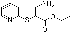 structure of CAS# 52505-46-1, 3-氨基噻吩并[2,3-b]吡啶-2-甲酸乙酯