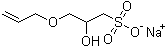 CAS 登录号：52556-42-0, 3-烯丙氧基-2-羟基-1-丙烷磺酸钠