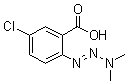 CAS 登录号：52570-58-8, 5-氯-2-(3,3-二甲基-1-三氮烯-1-基)苯甲酸