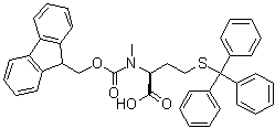 structure of CAS# 526210-71-9, N-[芴甲氧羰基]-N-甲基-S-(三苯基甲基)-L-高半胱氨酸