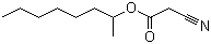 Octan-2-yl 2-cyanoacetate molecular structure (CAS 52688-08-1)
