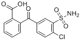 structure of CAS# 5270-74-6, 2-(4-氯-3-氨基磺酰基苯甲酰基)苯甲酸