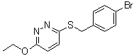 CAS 登录号：5273-52-9, 3-[[(4-溴苯基)甲基]硫基]-6-乙氧基哒嗪