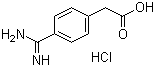 structure of CAS# 52798-09-1, 4-(Aminoiminomethyl)benzeneacetic acid monohydrochloride
