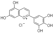 structure of CAS# 528-53-0, Delphinidin chloride