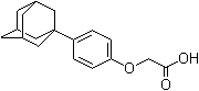 structure of CAS# 52804-26-9, (4-金刚烷-1-基苯氧基)乙酸