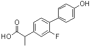 structure of CAS# 52807-12-2, 4'-Hydroxyflurbiprofen