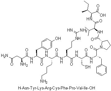 CAS # 528548-82-5, L-Asparaginyl-L-tyrosyl-L-lysyl-L-arginyl-L-cysteinyl-L-phenylalanyl-L-prolyl-L-valyl-L-isoleucine
