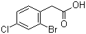 structure of CAS# 52864-56-9, 2-Bromo-4-chlorophenylacetic acid