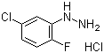 structure of CAS# 529512-80-9, 5-Chloro-2-fluorophenylhydrazine hydrochloride