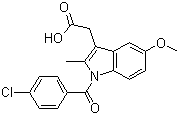 structure of CAS# 53-86-1, Indometacin