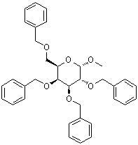 CAS # 53008-63-2, Methyl 2,3,4,6-tetra-O-benzyl-alpha-D-galactopyranoside, Methyl 2,3,4,6-tetrakis-O-(phenylmethyl)-alpha-D-galactopyranoside