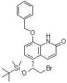 CAS # 530084-74-3, 8-Benzyloxy-5-[(R)-2-bromo-1-[(tert-butyldimethylsilyl)oxy]ethyl]-1H-quinolin-2-one, 8-(Benzyloxy)-5-[(1R)-2-bromo-1-[(tert-butyldimethylsilyl)oxy]ethyl]quinolin-2(1H)-one