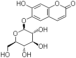 structure of CAS# 531-75-9, Esculin