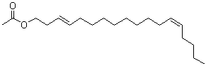structure of CAS# 53120-26-6, (3E,13Z)-Octadecadien-1-yl acetate