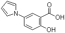 structure of CAS# 53242-70-9, 2-Hydroxy-5-(1H-pyrrol-1-yl)benzoic acid