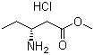 structure of CAS# 532435-35-1, (R)-3-Aminopentanoic acid methyl ester hydrochloride