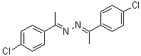 CAS # 5326-15-8, 1-(4-Chlorophenyl)ethanone 2-[1-(4-chlorophenyl)ethylidene]hydrazone, 4,4'-Dichloroacetophenone azine, 4'-Chloroacetophenone azine, NSC 175389, NSC 269, p-Chloroacetophenone azine