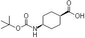structure of CAS# 53292-90-3, cis-4-tert-Butoxycarbonylamino-1-cyclohexanecarboxylic acid