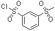 structure of CAS# 5335-40-0, 3-Methanesulfonylbenzenesulfonyl chloride