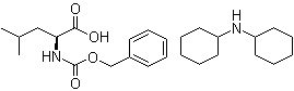structure of CAS# 53363-87-4, N-苄氧羰基-L-亮氨酸二环己基胺盐