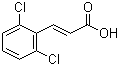 structure of CAS# 5345-89-1, (2E)-3-(2,6-Dichlorophenyl)acrylic acid