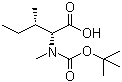structure of CAS# 53462-50-3, N-叔丁氧羰基-D-阿拉伯型-N-甲基异亮氨酸