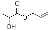 CAS # 5349-55-3, Lactic acid allyl ester, Allyl lactate, NSC 1256