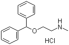 structure of CAS# 53499-40-4, 2-(Diphenylmethoxy)-N-methylethanamine hydrochloride