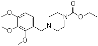 CAS # 53531-01-4, 4-[(2,3,4-Trimethoxyphenyl)methyl]-1-piperazinecarboxylic acid ethyl ester