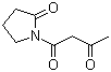 structure of CAS# 53544-25-5, N-Acetoacetyl-2-pyrrolidone