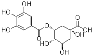 CAS # 53584-43-3, 5-Galloyl quinic acid, 3,4,5-Trihydroxybenzoic acid (1R,2S,3R,5R)-5-carboxy-2,3,5-trihydroxycyclohexyl ester