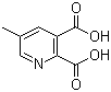 structure of CAS# 53636-65-0, 5-甲基吡啶-2,3-二羧酸