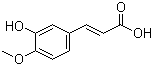 structure of CAS# 537-73-5, 3-羟基-4-甲氧基肉桂酸