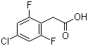 structure of CAS# 537033-55-9, 4-氯-2,6-二氟苯乙酸