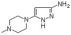 structure of CAS# 537039-17-1, [5-(4-甲基哌嗪-1-基)-2H-吡唑-3-基]胺
