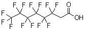 structure of CAS# 53826-12-3, 2H,2H-Perfluorooctanoic acid
