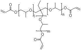 structure of CAS# 53879-54-2, Trimethylolpropane propoxylate triacrylate