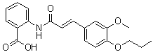 CAS # 53902-17-3, 2-[[3-(3-Methoxy-4-propoxyphenyl)-1-oxo-2-propen-1-yl]amino]benzoic acid
