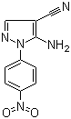 structure of CAS# 5394-41-2, 5-Amino-1-(4-nitrophenyl)-1H-pyrazole-4-carbonitrile