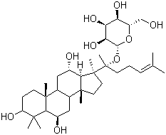 structure of CAS# 53963-43-2, 人参皂苷 F1