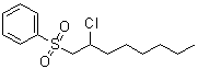 CAS # 5398-14-1, [(2-Chlorooctyl)sulfonyl]benzene, NSC 4576