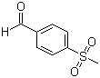 structure of CAS# 5398-77-6, 4-Methylsulphonyl benzaldehyde